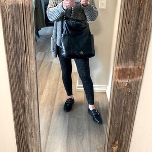 Black COACH bag.